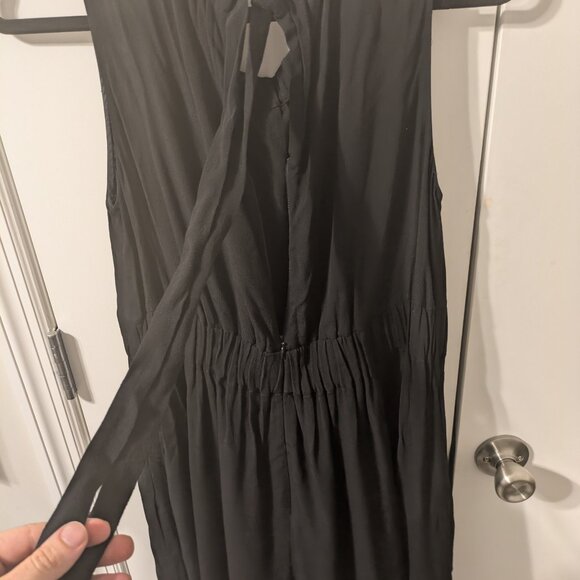 Kate Spade elegant black maxi dress, sleeveless, tie neck CO21 - Picture 2 of 5